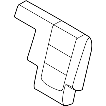 Ford DB5Z-7866601-AB Cover Assembly - Rear Seat Back