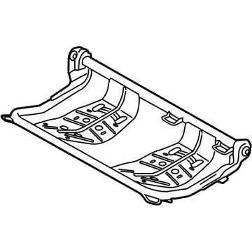 Ford FL3Z-1663161-A Seat Frame, Rear Driver Side FL3Z-1663161-A Ford Seat Frame, Rear Driver Side Illustration 1 of 1