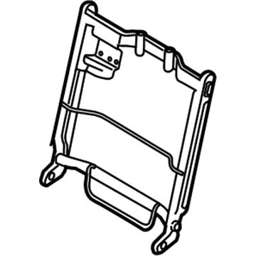 Ford JC3Z-16613A38-A Seat Back Frame, Rear Passenger Side JC3Z-16613A38-A Ford Seat Back Frame, Rear Passenger Side Illustration 1 of 1