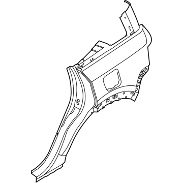 Ford M1PZ-7827840-A Panel - Body Side - Rear