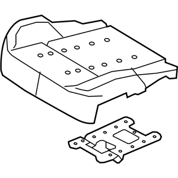 Ford DA5Z-54632A22-A Seat Cushion Pad, Front Passenger Side DA5Z-54632A22-A Ford Seat Cushion Pad, Front Passenger Side Illustration 1 of 1