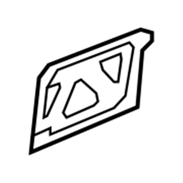 Ford AA5Z-5462257-AA Outer Cover Retainer, Driver Side AA5Z-5462257-AA Ford Outer Cover Retainer, Driver Side Illustration 1 of 1