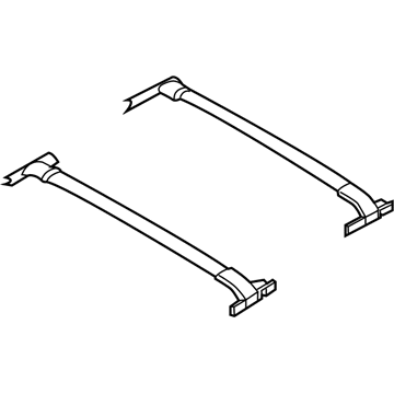 Ford CN1Z-9955100-A Kit - Luggage Crossbar - Universal/Lockable