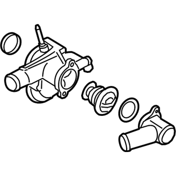 Lincoln AT4Z-8A586-C Connection Water Outlet