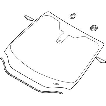 Ford CP9Z-5803100-D Glass - Windscreen