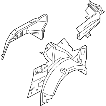 Ford FR3Z-7627790-B Panel And Wheelhouse - Quarter Inner