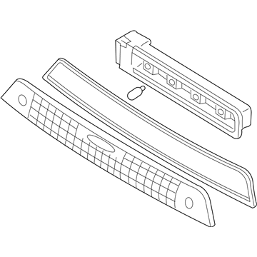 Ford 2S4Z-13A613-AA Lamp Assembly - Rear - High Mounted