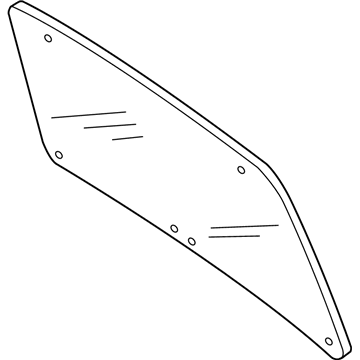 Mercury 2L8Z-7842006-CA Glass - Rear Window