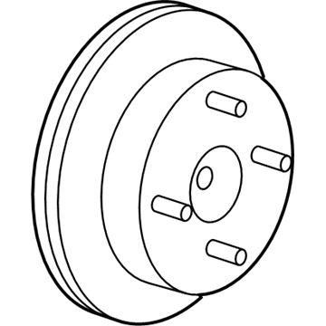 Ford Focus Brake Rotor - 4U2Z-1V125-M