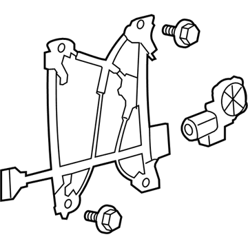 Ford BL3Z-1627001-A Regulator And Motor Assembly - Window
