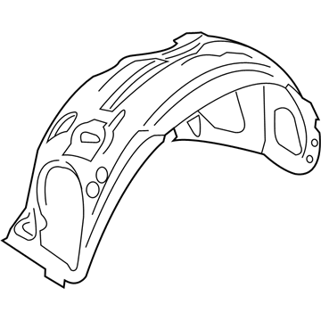 Ford EJ7Z-16102-B Fender Liner, Front Passenger Side EJ7Z-16102-B Ford Fender Liner, Front Passenger Side Illustration 1 of 1