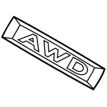 Lincoln FA5Z-5842528-A Name Plate