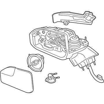 DP5Z-17682-M Ford Mirror Assembly, Passenger Side Illustration 1 of 1