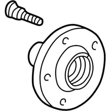 Ford 2W4Z-5B715-AA Knuckle And Hub Assembly
