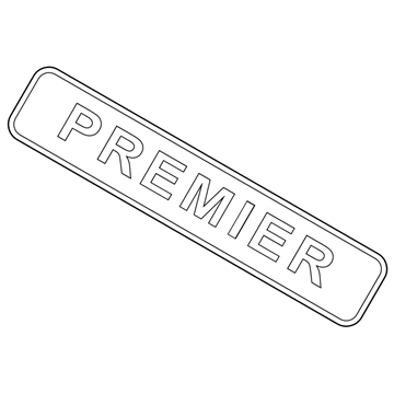 Mercury 2L2Z-7842528-AA Name Plate