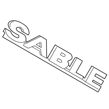 Mercury 8T5Z-6342528-A Emblem