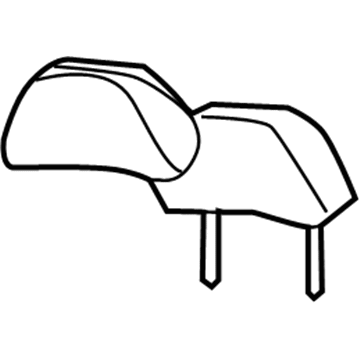 Lincoln 3W4Z54611A08BAA Headrest Assembly