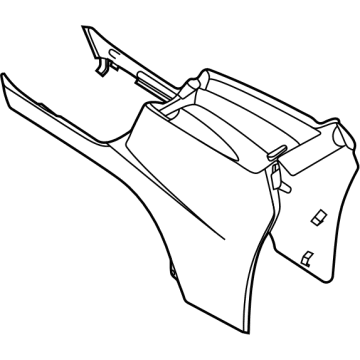 Ford M1PZ-7804567-AA Cover - Console Panel