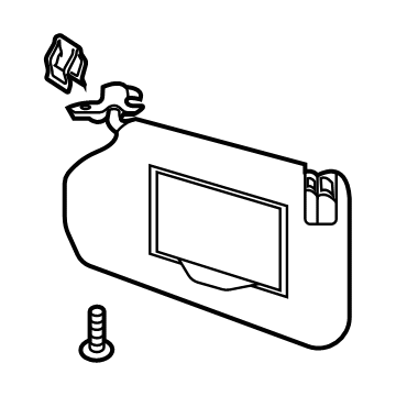 Ford M1PZ-7804104-BA Visor Assembly - Sun