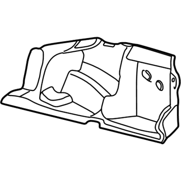 Lincoln YW4Z-5445422-AAA Carpet - Rear Quarter Panel