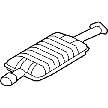 Mercury 6L8Z-5230-B Muffler Assembly - Front