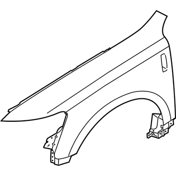 Ford AE9Z-16005-A Fender, Front Passenger Side AE9Z-16005-A Ford Fender, Front Passenger Side Illustration 1 of 1