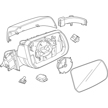 Ford N1WZ-17682-RCPTM Mirror Assembly