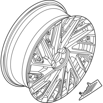 Lincoln R2TZ-1007-P Wheel, Alloy