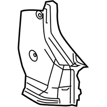 Ford 8S4Z-5413024-AB Corner Trim, Rear Driver Side 8S4Z-5413024-AB Ford Corner Trim, Rear Driver Side Illustration 1 of 1