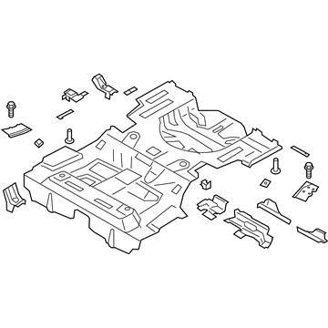Lincoln HG9Z-5411360-B Pan Assembly - Floor - Rear