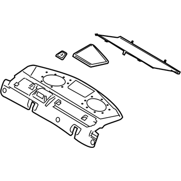 Mercury 8T5Z-5446668-AE Panel Assembly - Rear Package Tray