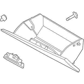 Ford DG1Z-54060T10-AA Box Assembly - Glove Compartment
