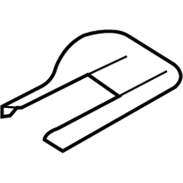 7T4Z-7861748-CA Ford Insulator, Graystone, Front Inner Driver Side Illustration 1 of 1