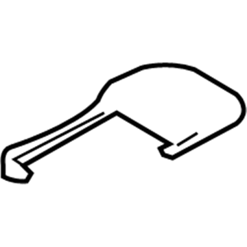 7T4Z-7861749-CA Ford Insulator, Black/Charcoal, Front Outer Driver Side Illustration 1 of 1