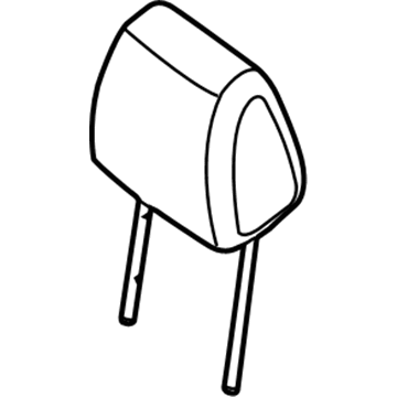 Ford CJ5Z-78611A08-CD Headrest, Charcoal, Front CJ5Z-78611A08-CD Ford Headrest, Charcoal, Front Illustration 1 of 1