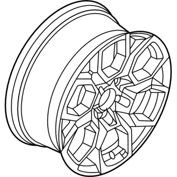 SL1Z-1007-A Ford Wheel Assembly Illustration 1 of 1