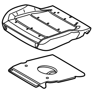 Ford P2DZ-78632A23-A Seat Cushion Pad
