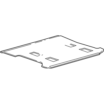 YL1Z-7811600-LA Ford Mat, Black/Prairie Tan, Rear Illustration 1 of 1