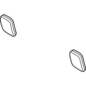 LC5Z-78611A08-BF Ford Headrest, Tan Illustration 1 of 1