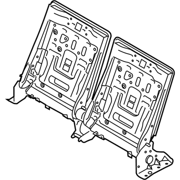 L1MZ-99613A10-AK Ford Seat Back Frame Illustration 1 of 1