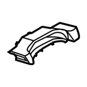 Ford CV6Z-5804321-AA Cluster Bezel, Driver Side CV6Z-5804321-AA Ford Cluster Bezel, Driver Side Illustration 1 of 1