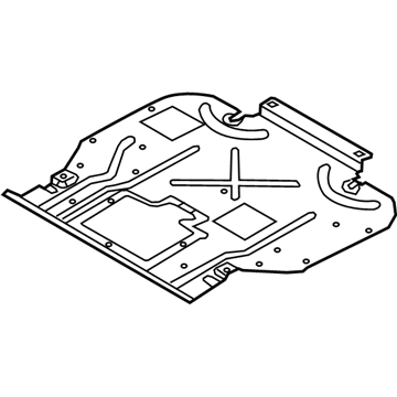 BL3Z-5D032-A Ford Skid Plate, Front Illustration 1 of 1