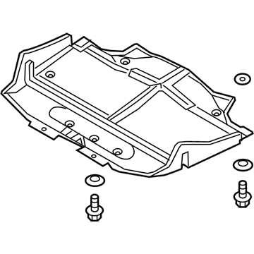 Ford BL3Z-5D032-F Rear Plate BL3Z-5D032-F Ford Rear Plate Illustration 1 of 1