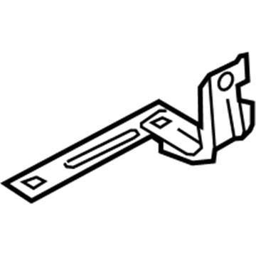 Ford BL3Z-16001A09-A Rear Plate Support Bracket, Driver Side BL3Z-16001A09-A Ford Rear Plate Support Bracket, Driver Side Illustration 1 of 1