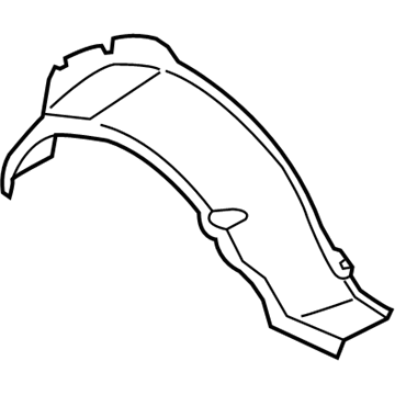 Ford KT1Z-6127895-B Panel - Wheelhouse - Outer
