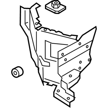 Ford KB3Z-16E214-A Front Reinforcement, Passenger Side KB3Z-16E214-A Ford Front Reinforcement, Passenger Side Illustration 1 of 1