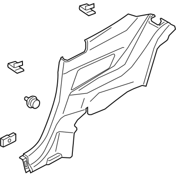 PR3Z-6331012-AB Ford Trim Assembly - Quarter Illustration 1 of 1