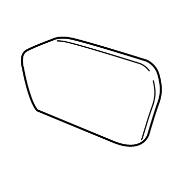 Ford MB5Z-17K707-A Glass Assembly - Rear View Outer Mirror