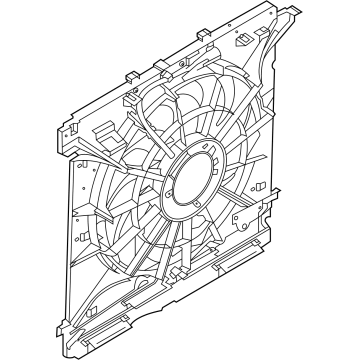 Ford P1MZ-8C607-E Motor And Fan Assembly - Engine Cooling