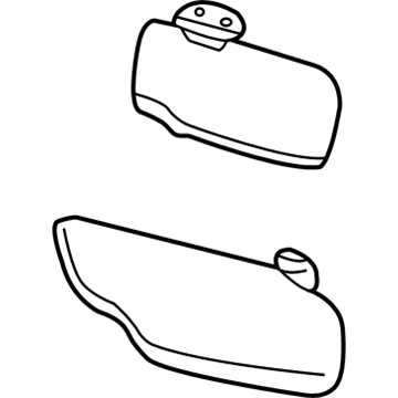 Ford 4C3Z-2504104-AAB Visor Assembly - Sun
